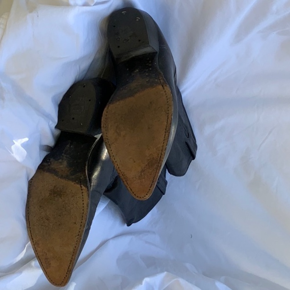 Vintage Tony Lama Black Cowboy/work boots Sz 9B Style #6158 Reg# 404910047 - Picture 14 of 16